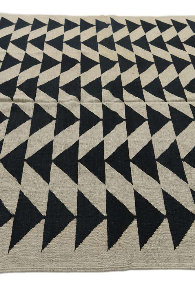 6' 9 x 9' 6 Hand Woven Kilim Modern Wool Rug