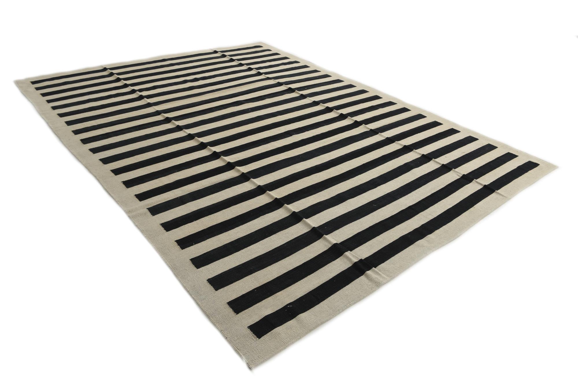8' 4 x 11' Hand Woven Kilim Modern Wool Rug