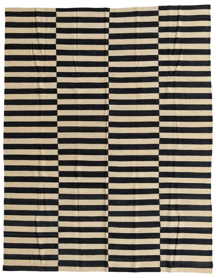 Detail image of 6' 10 x 9' 7 Hand Woven Kilim Modern Wool Rug