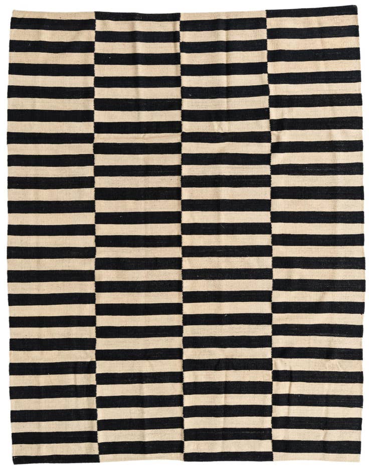 Detail image of 5' 10 x 7' 7 Hand Woven Kilim Modern Wool Rug