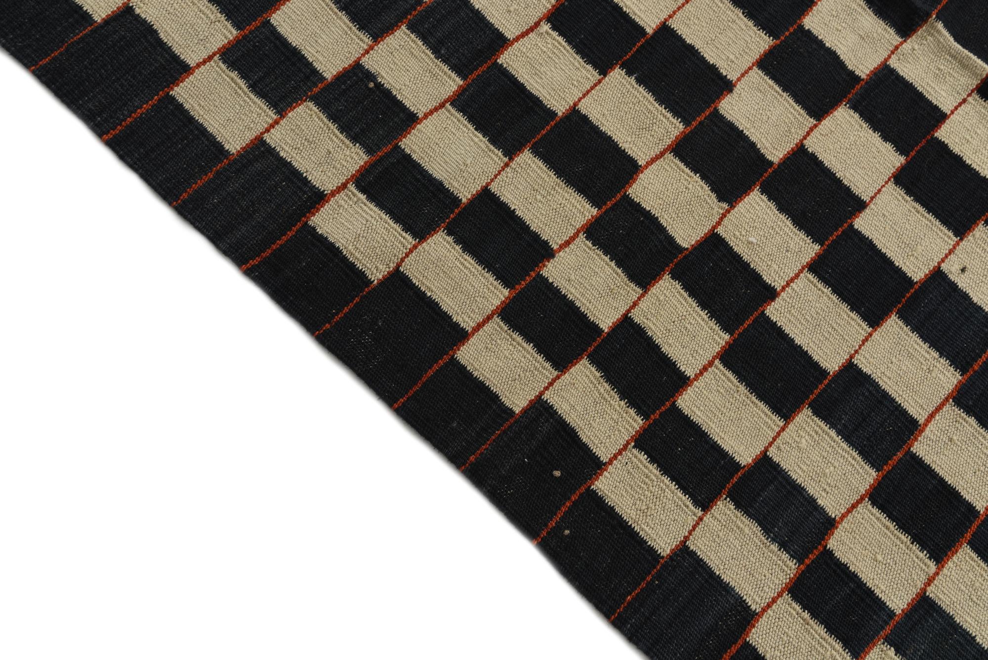 7' 10 x 9' 8 Hand Woven Kilim Modern Wool Rug