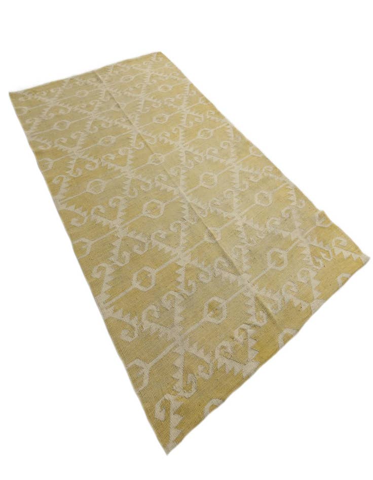 Detail image of 5' 2 x 8' 3  Hand Woven Kilim Modern Wool Rug