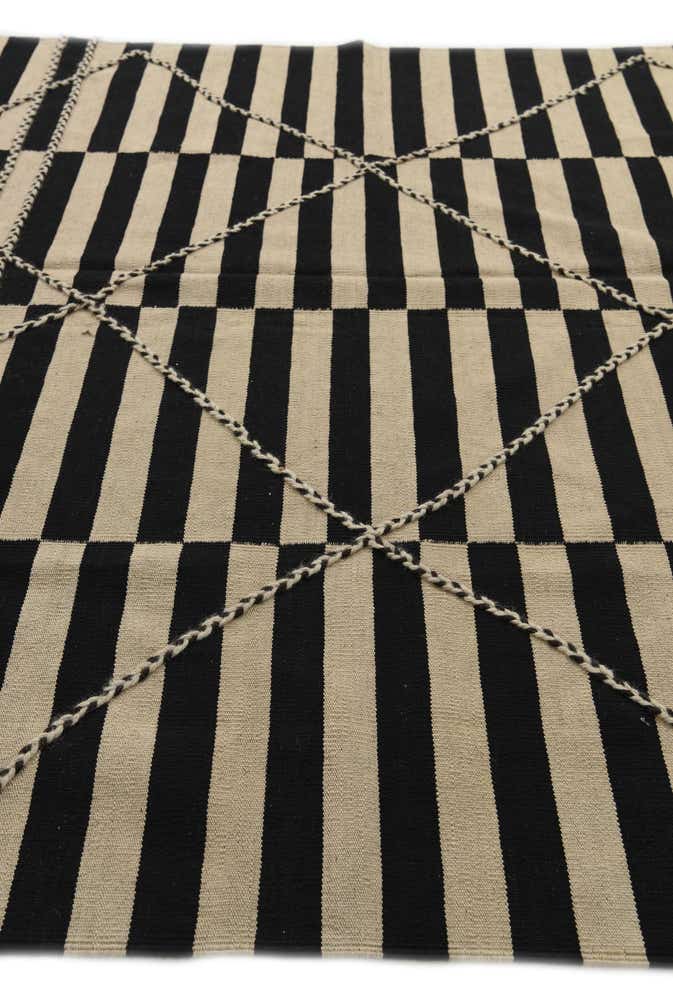 6' 8 x 9' 10 Hand Woven Kilim Modern Wool Rug