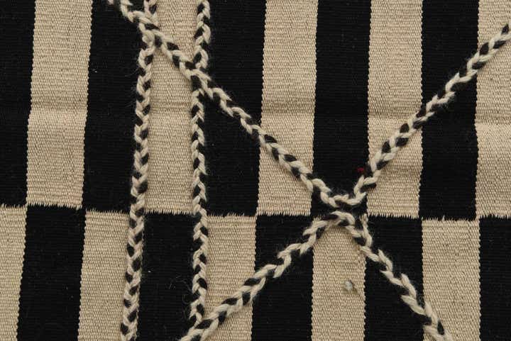 6' 8 x 9' 10 Hand Woven Kilim Modern Wool Rug