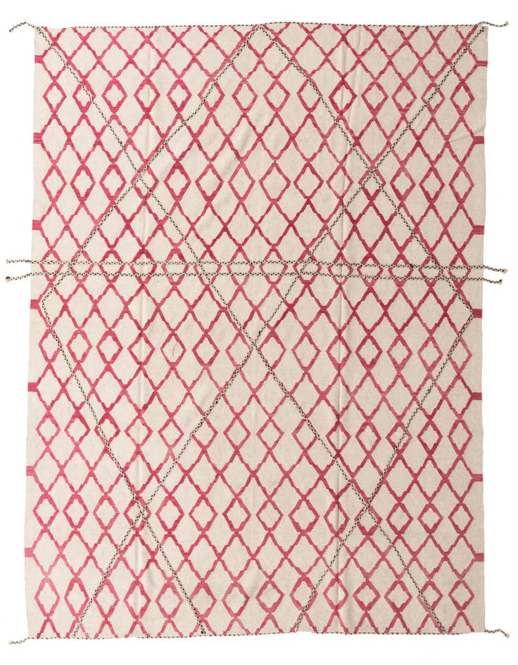 Detail image of 8' 6 x 9' 7 Hand Woven Kilim Modern Wool Rug