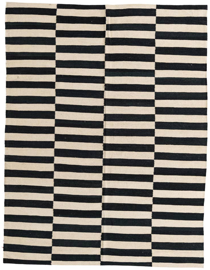 Detail image of 5' 7 x 7' 10 Hand Woven Kilim Modern Wool Rug