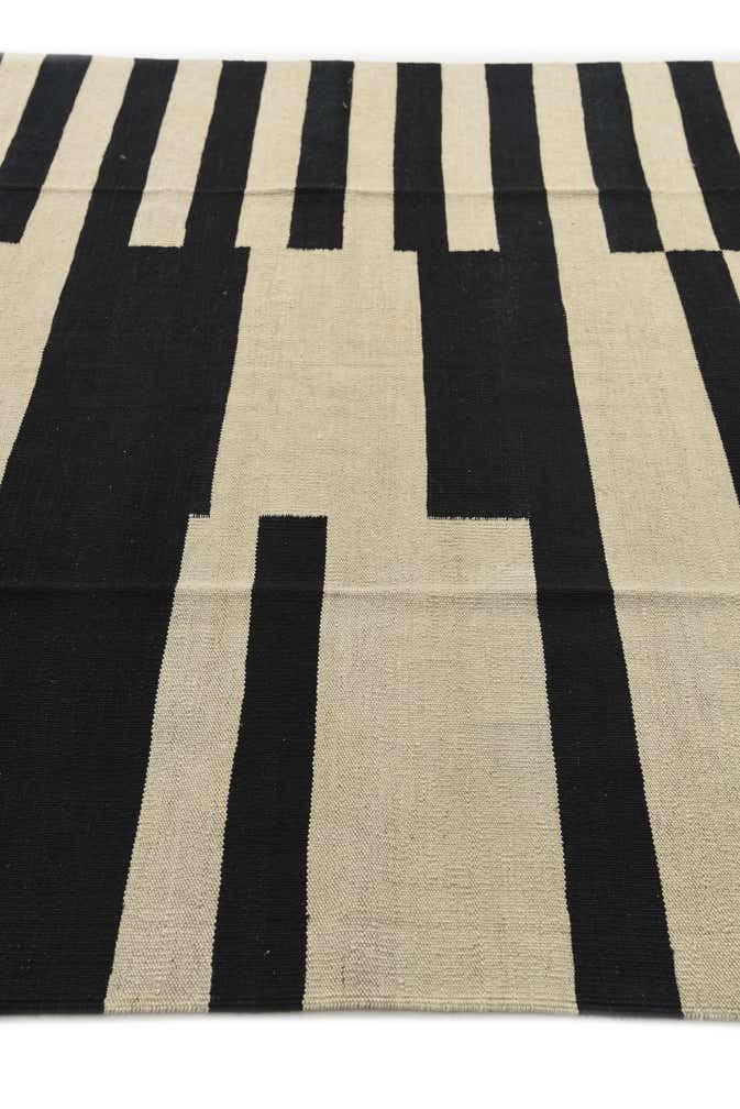 5' 7 x 7' 9 Hand Woven Kilim Modern Wool Rug