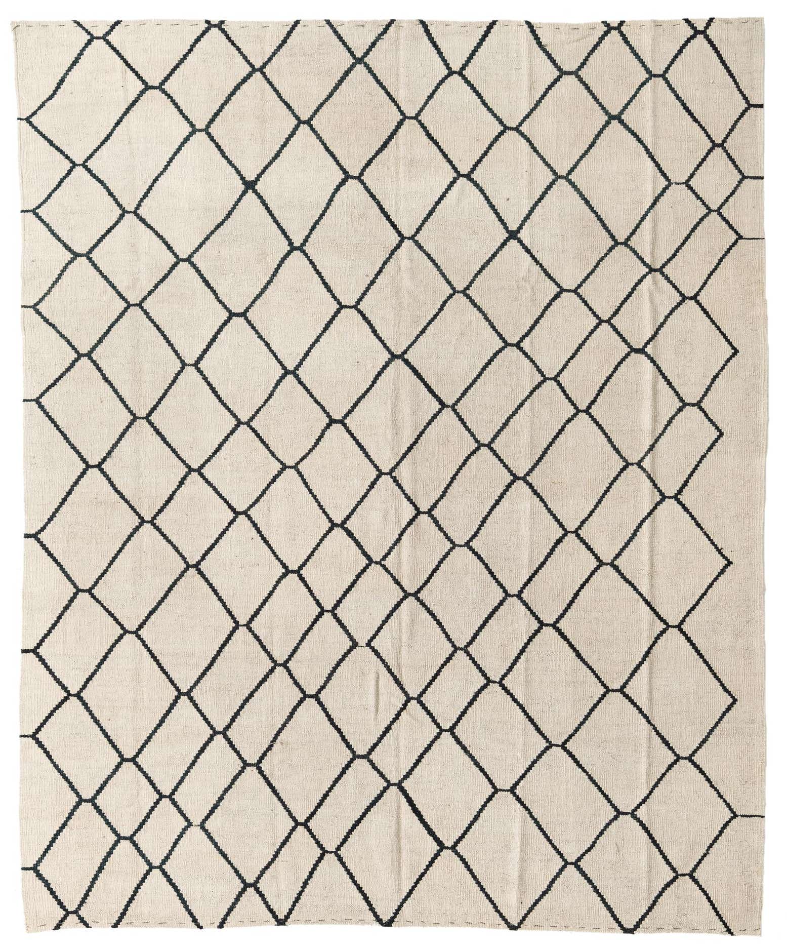 6' x 7' 3 Hand Woven Kilim Modern Wool Rug