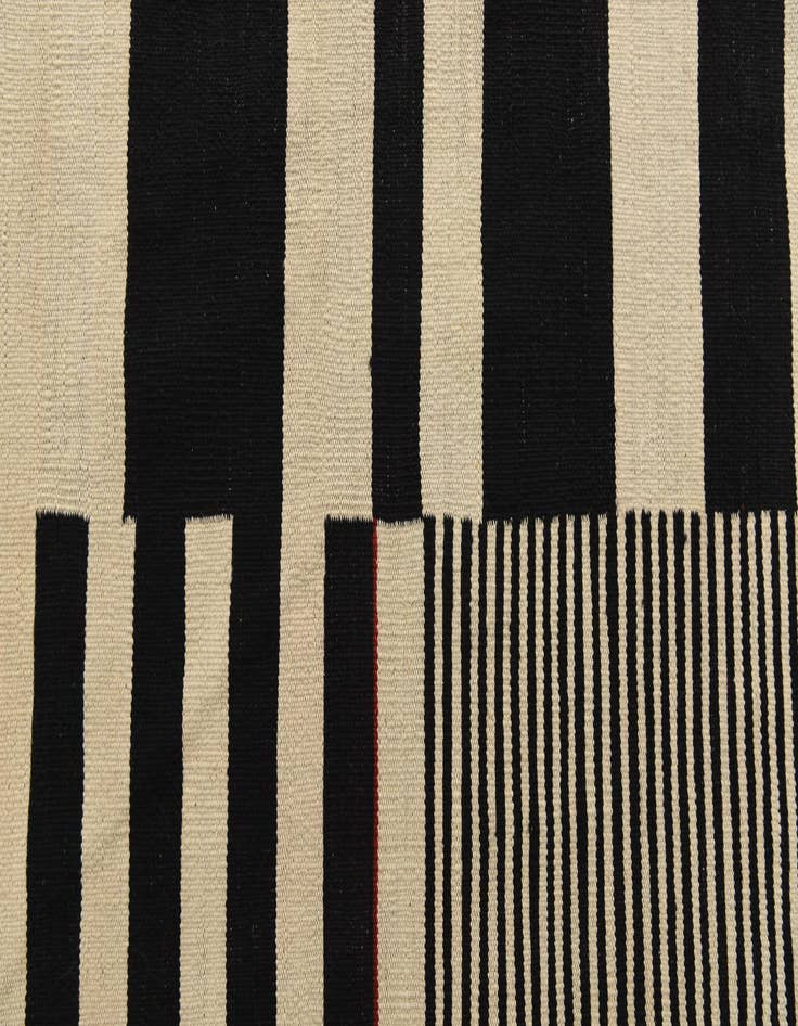 Detail image of 4' 10 x 6' 5  Hand Woven Kilim Modern Wool Rug