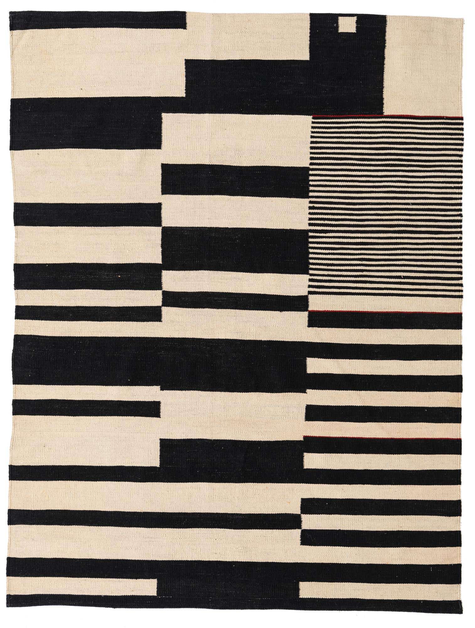 4' 10 x 6' 5 Hand Woven Kilim Modern Wool Rug