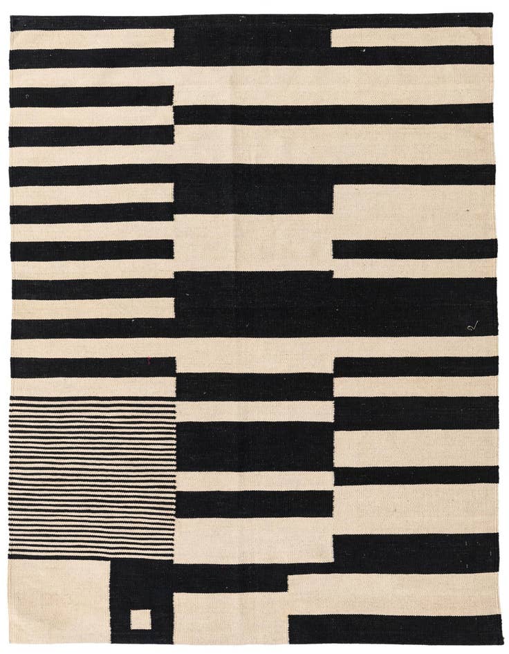Detail image of 5' x 6' 9 Hand Woven Kilim Modern Wool Rug