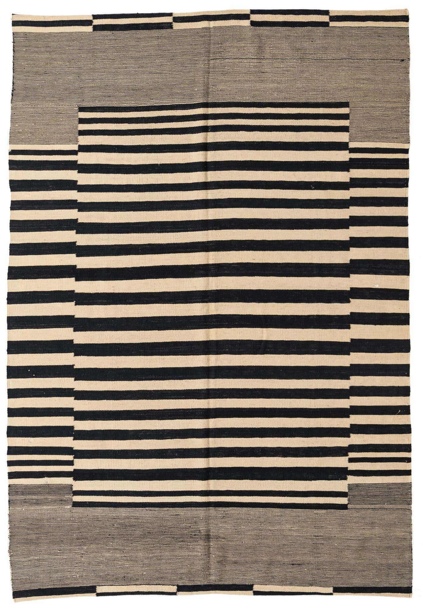 5' 6 x 8' Hand Woven Kilim Modern Wool Rug