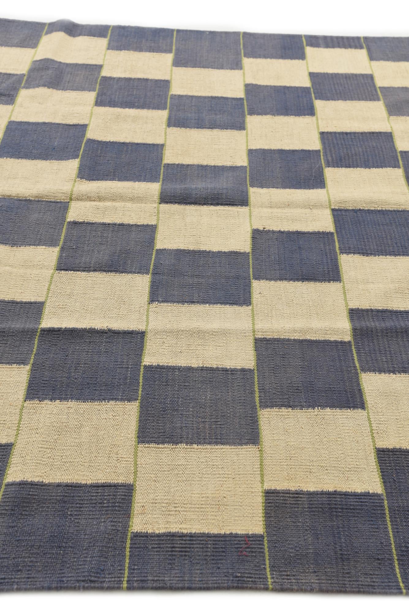 5' 10 x 7' 6 Hand Woven Kilim Modern Wool Rug