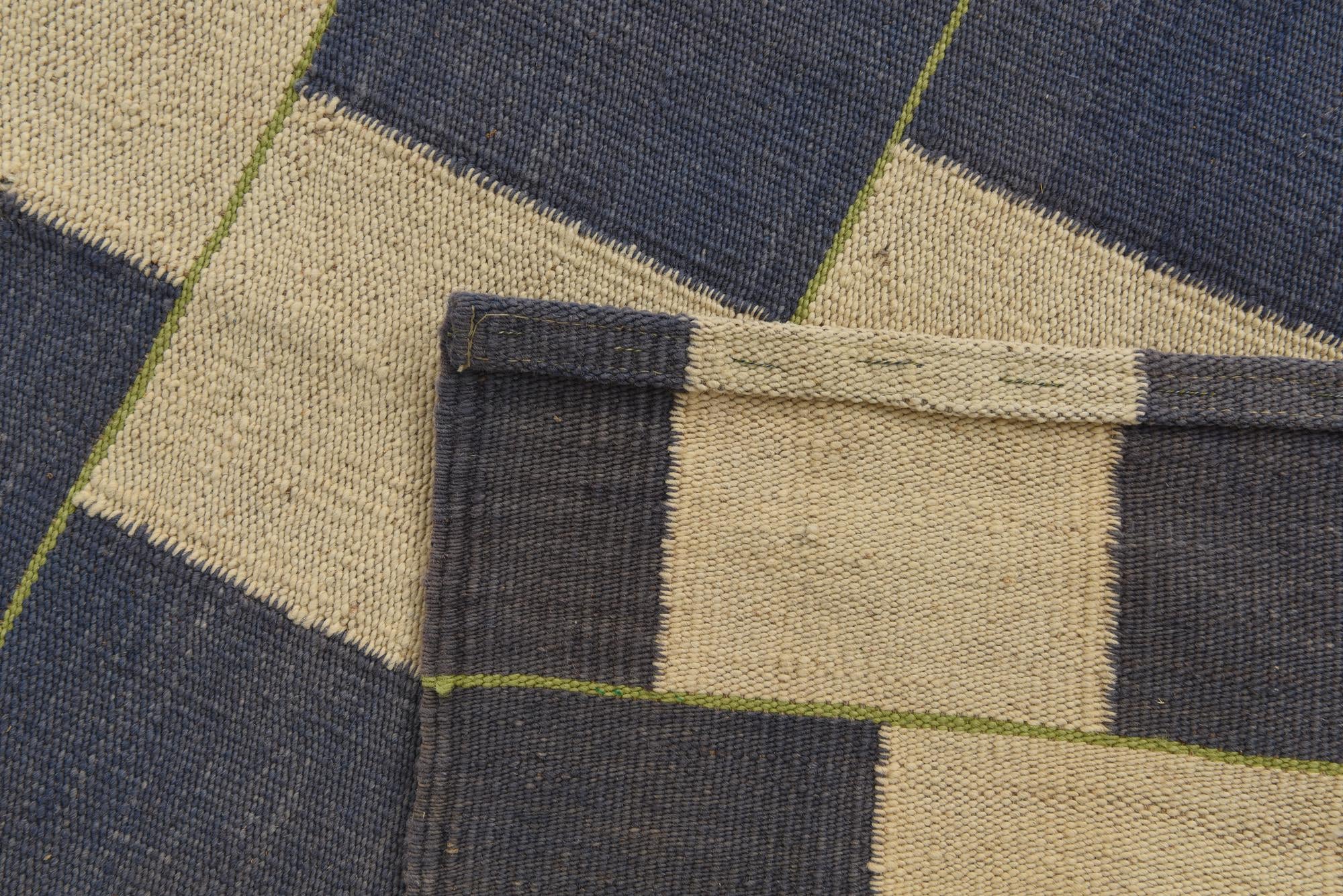 5' 10 x 7' 6 Hand Woven Kilim Modern Wool Rug