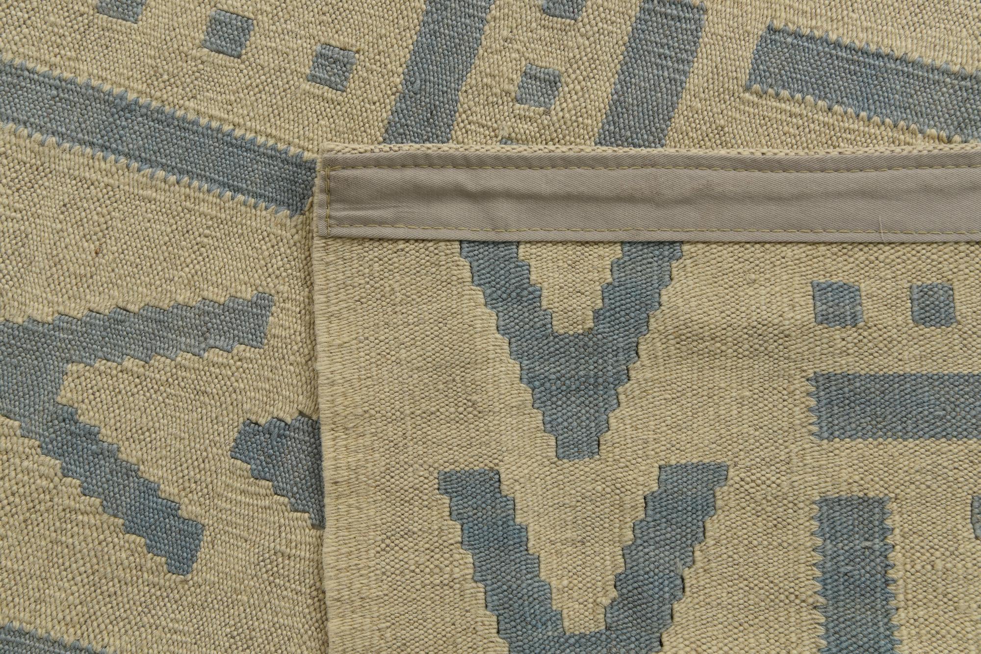 5' x 6' 6 Hand Woven Kilim Modern Wool Rug