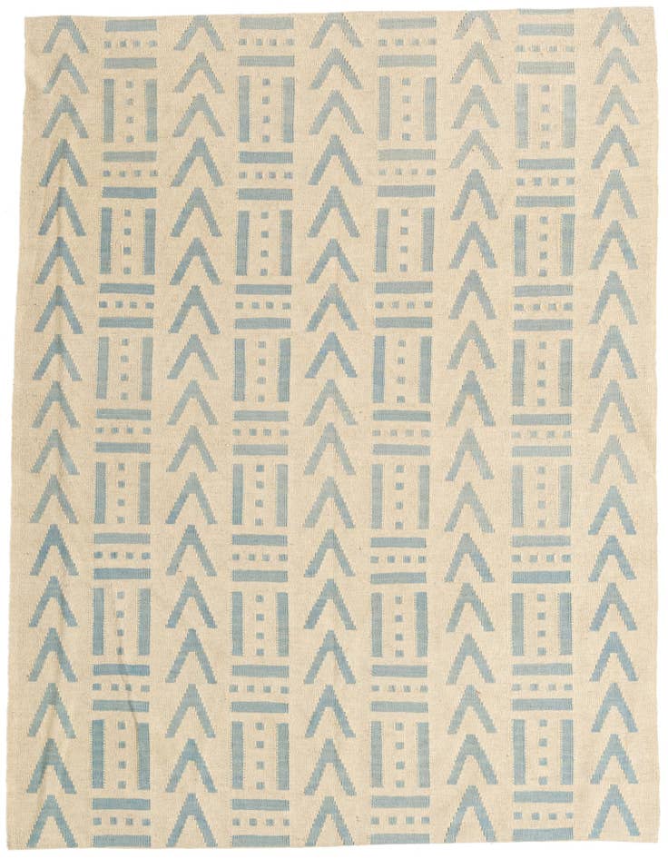 Detail image of 5' x 6' 6 Hand Woven Kilim Modern Wool Rug