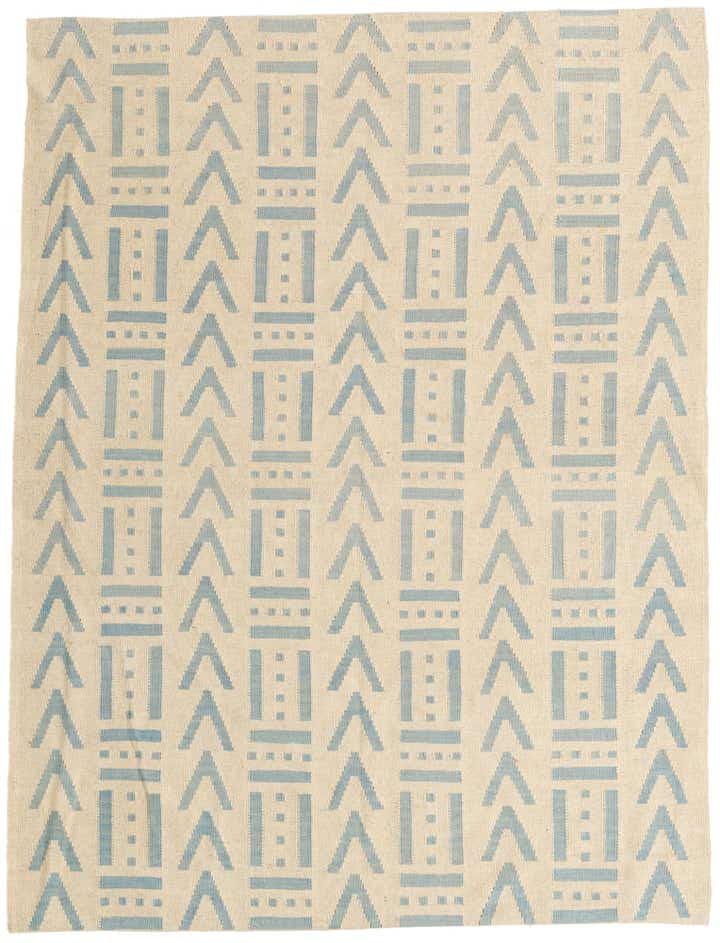 5' x 6' 6 Hand Woven Kilim Modern Wool Rug