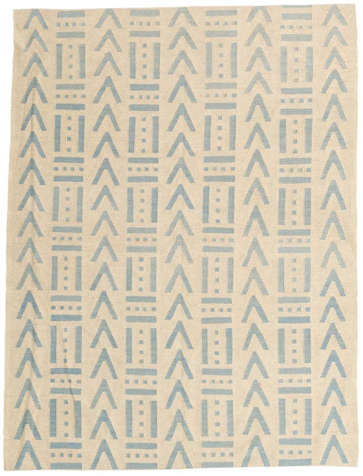 Detail image of 5' x 6' 6 Hand Woven Kilim Modern Wool Rug