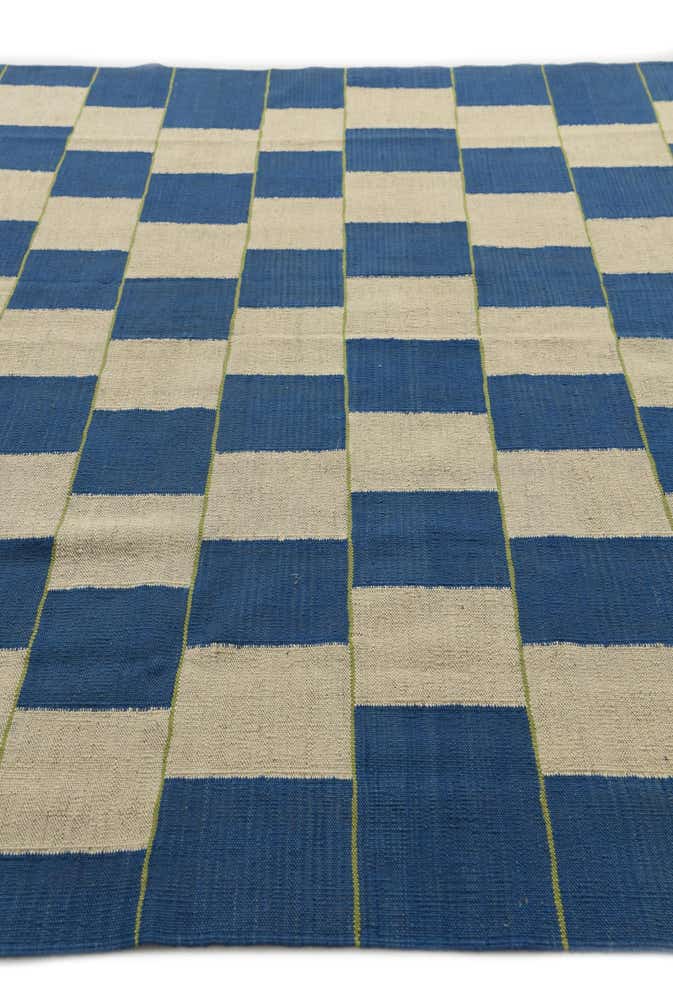 6' 4 x 7' 2 Hand Woven Kilim Modern Wool Rug