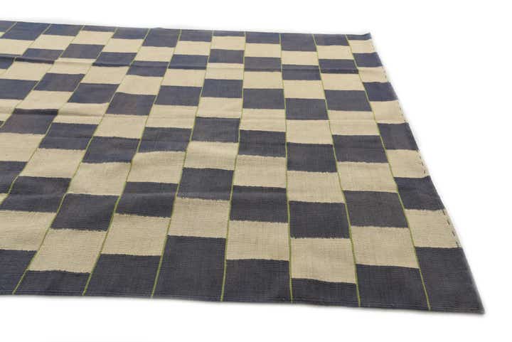 6' x 7' 6 Hand Woven Kilim Modern Wool Rug