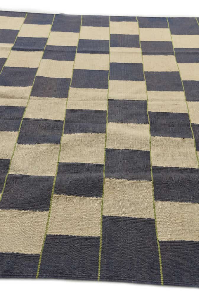 6' x 7' 6 Hand Woven Kilim Modern Wool Rug