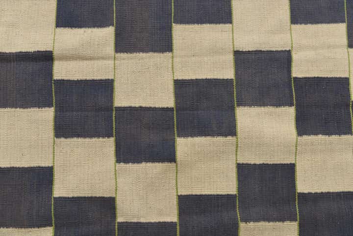 6' x 7' 6 Hand Woven Kilim Modern Wool Rug