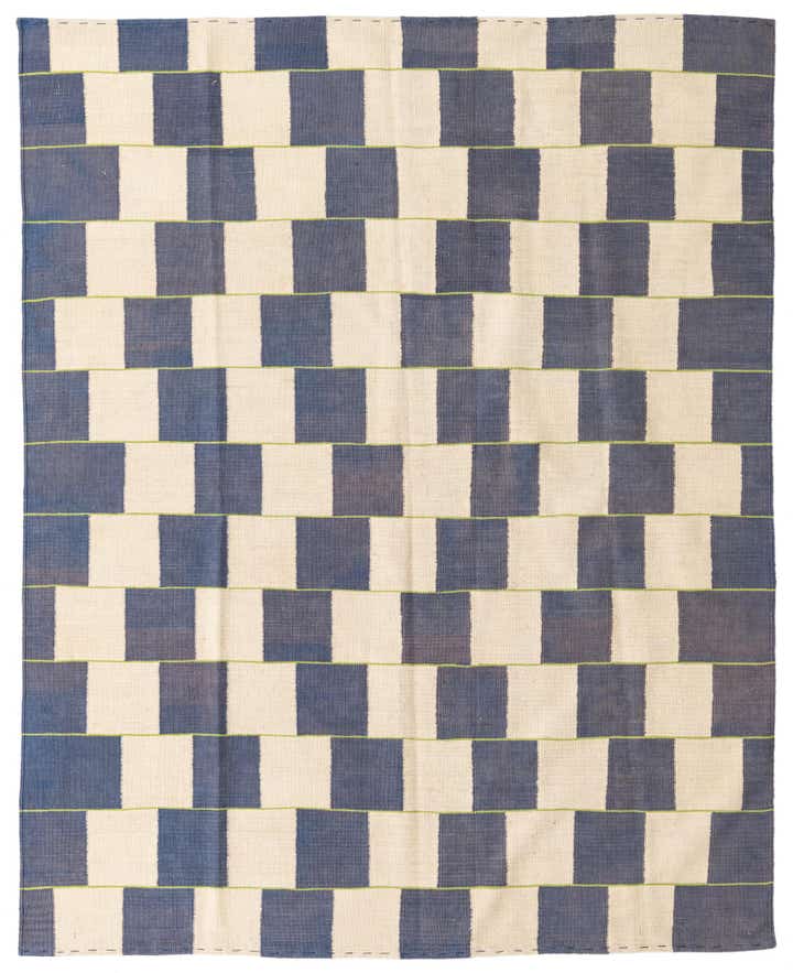 6' x 7' 6 Hand Woven Kilim Modern Wool Rug