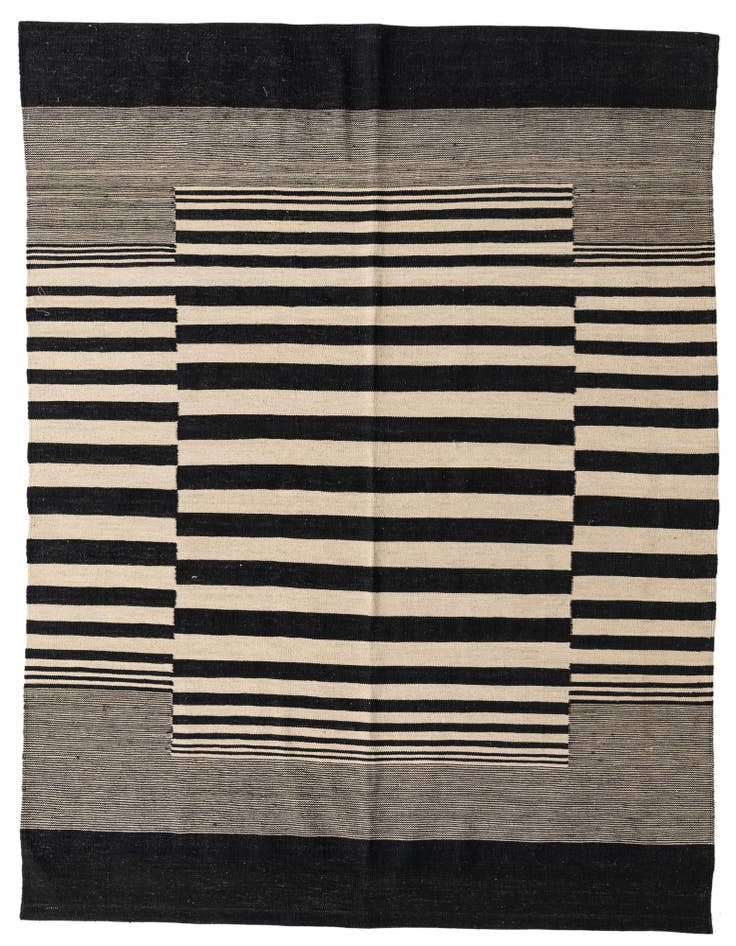 Detail image of 5' 8 x 7' 9 Hand Woven Kilim Modern Wool Rug