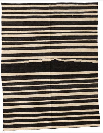 5' x 6' 5 Hand Woven Kilim Modern Wool Rug