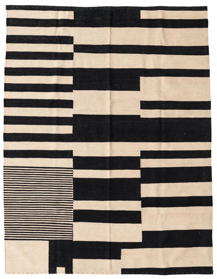 Detail image of 5' 3 x 6' 7 Hand Woven Kilim Modern Wool Rug