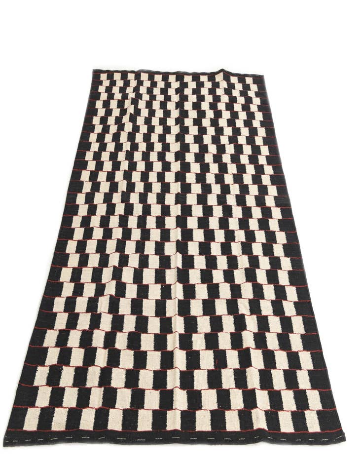 Detail image of 5' x 6' 4  Hand Woven Kilim Modern Wool Rug