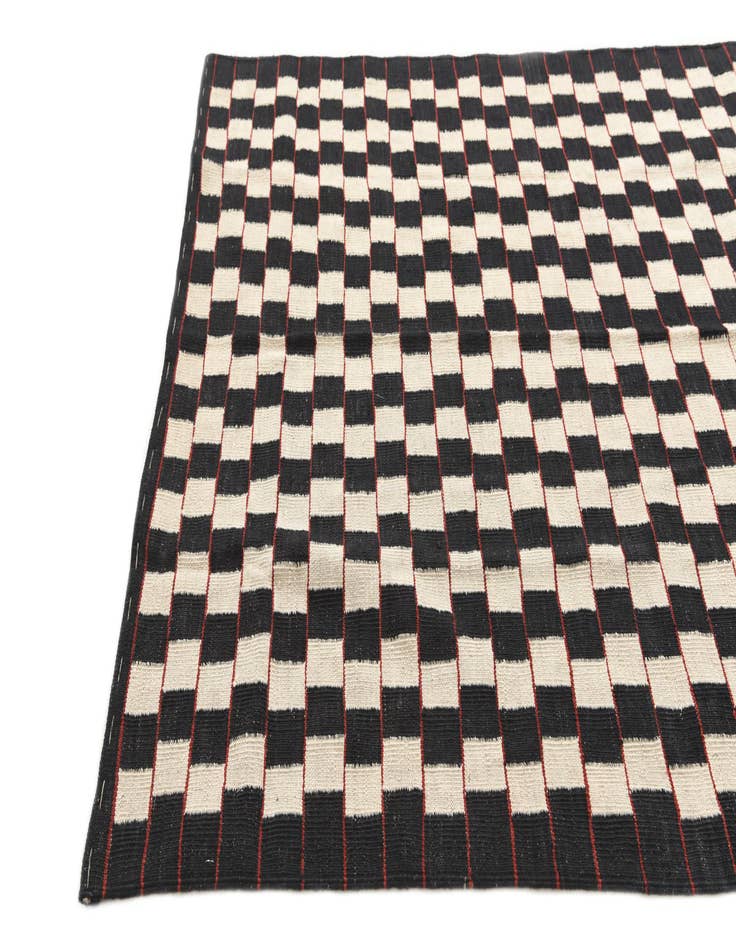 Detail image of 5' x 6' 4  Hand Woven Kilim Modern Wool Rug