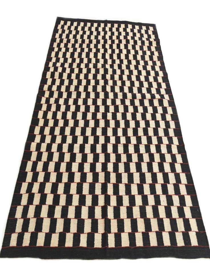 Detail image of 5' 8 x 7' 6  Hand Woven Kilim Modern Wool Rug