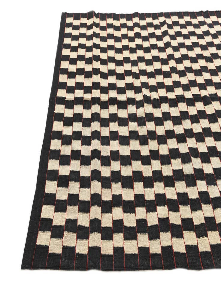 Detail image of 5' 8 x 7' 6  Hand Woven Kilim Modern Wool Rug