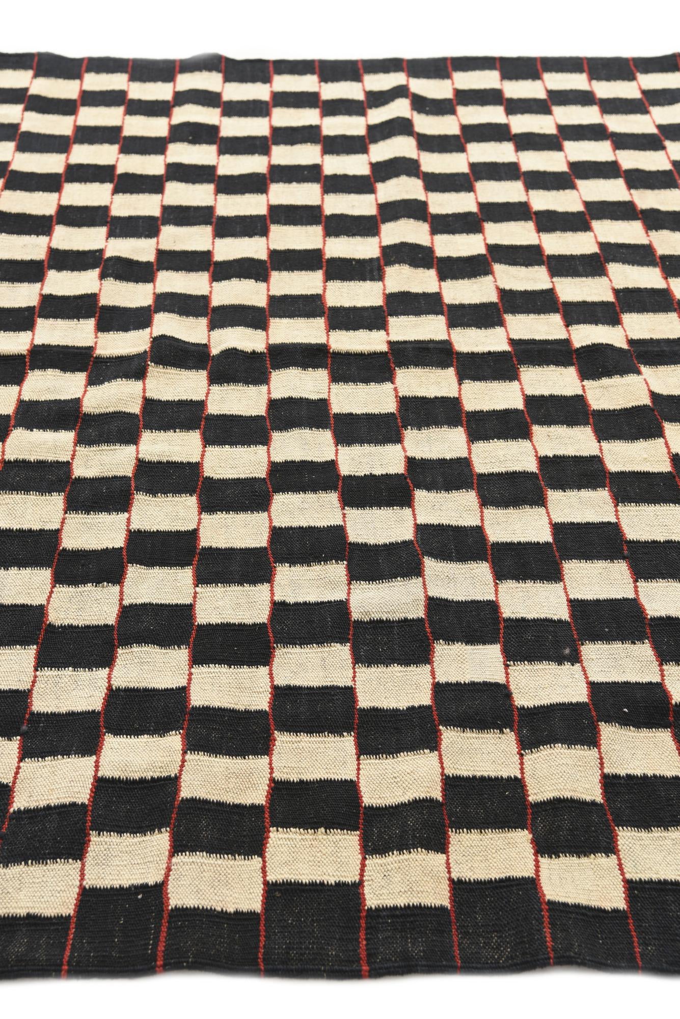 5' 8 x 7' 6 Hand Woven Kilim Modern Wool Rug