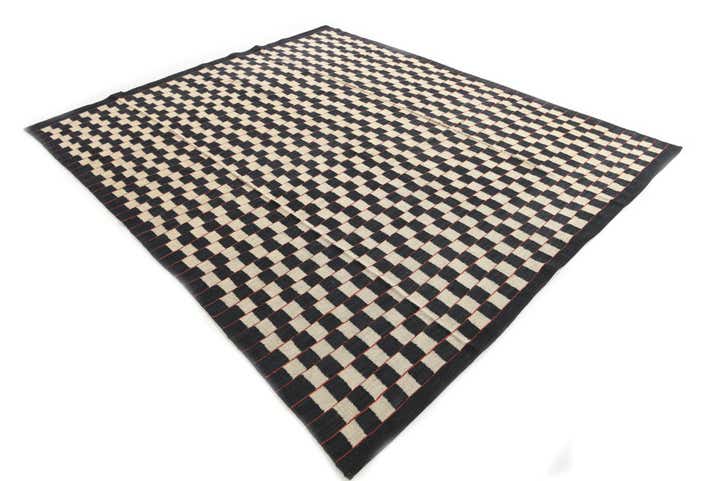 8' x 9' 7 Hand Woven Kilim Modern Wool Rug