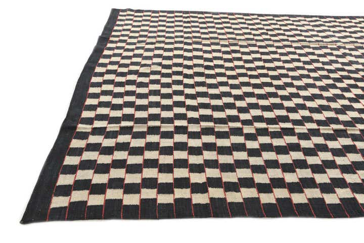 8' x 9' 7 Hand Woven Kilim Modern Wool Rug
