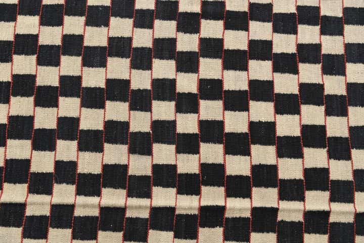 8' x 9' 7 Hand Woven Kilim Modern Wool Rug