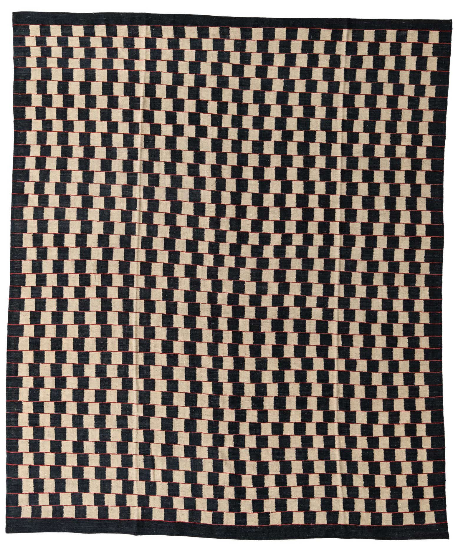 8' x 9' 7 Hand Woven Kilim Modern Wool Rug