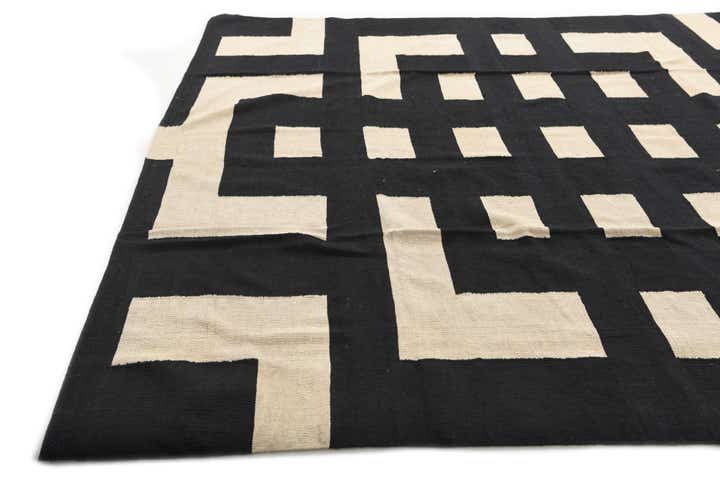 8' 4 x 9' 7 Hand Woven Kilim Modern Wool Rug