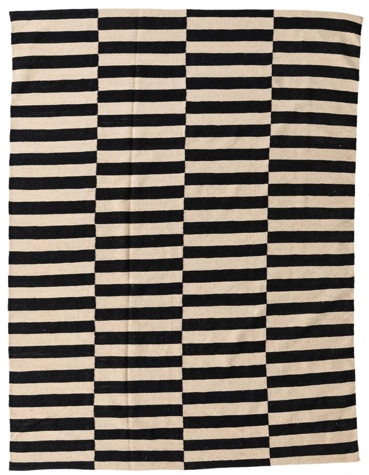 Detail image of 5' 8 x 7' 7 Hand Woven Kilim Modern Wool Rug