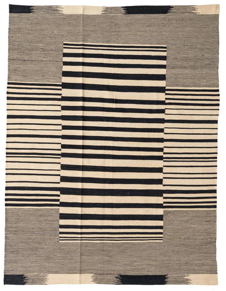 Detail image of 5' 9 x 7' 7 Hand Woven Kilim Modern Wool Rug