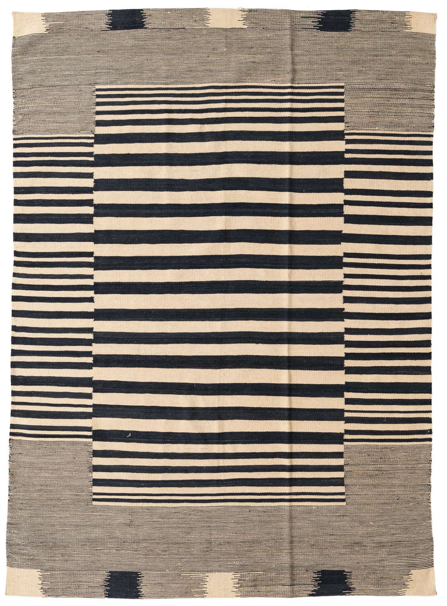 5' 7 x 7' 9 Hand Woven Kilim Modern Wool Rug