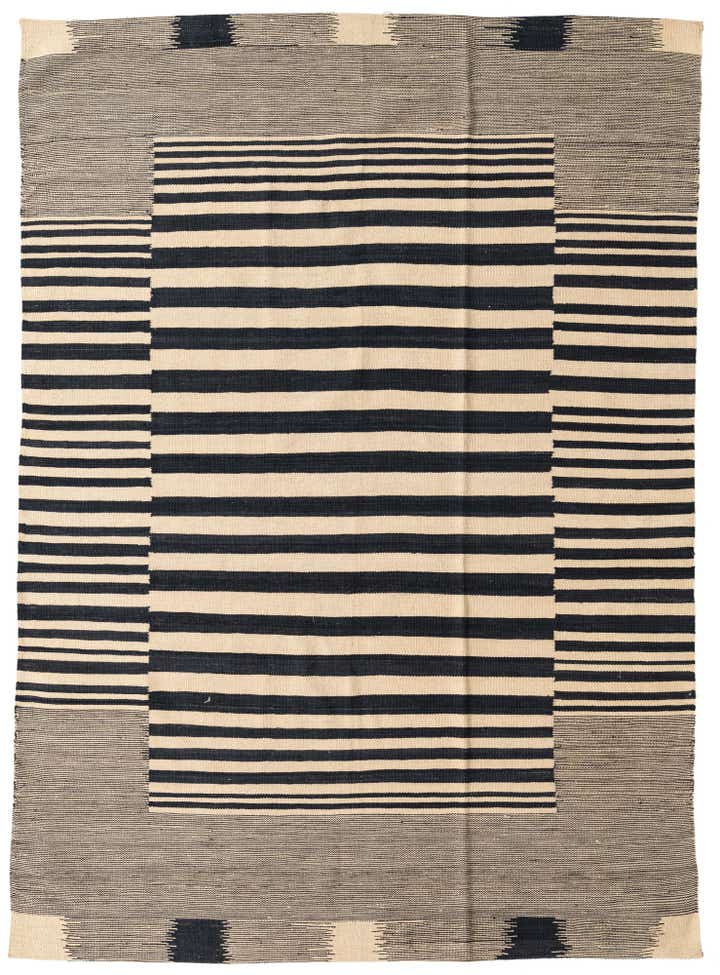 5' 7 x 7' 9 Hand Woven Kilim Modern Wool Rug