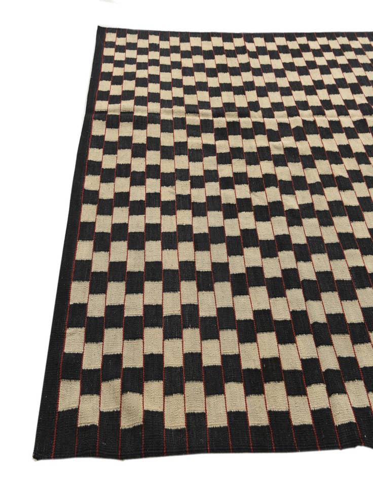 Detail image of 5' 8 x 7' 7  Hand Woven Kilim Modern Wool Rug