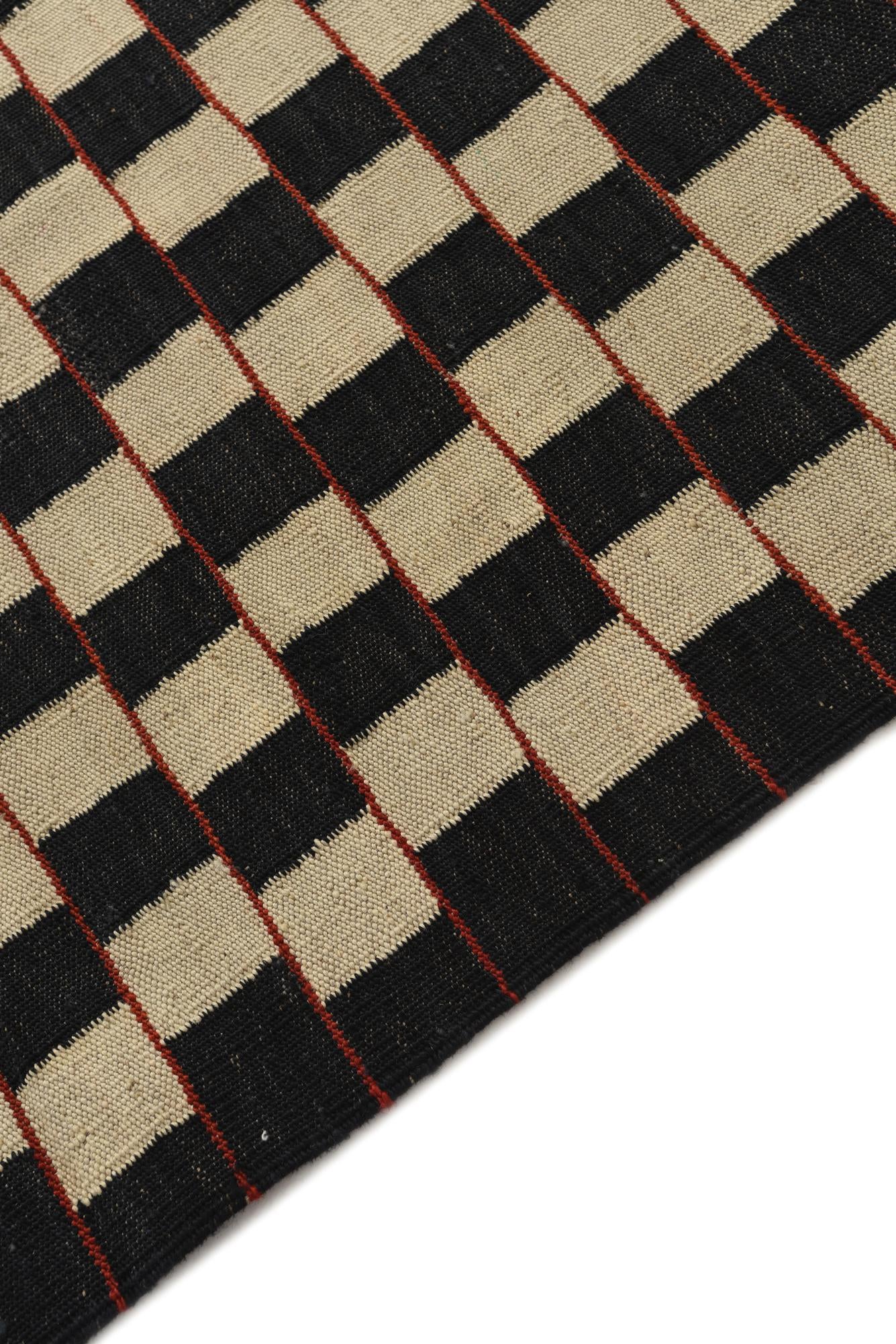 5' 8 x 7' 7 Hand Woven Kilim Modern Wool Rug
