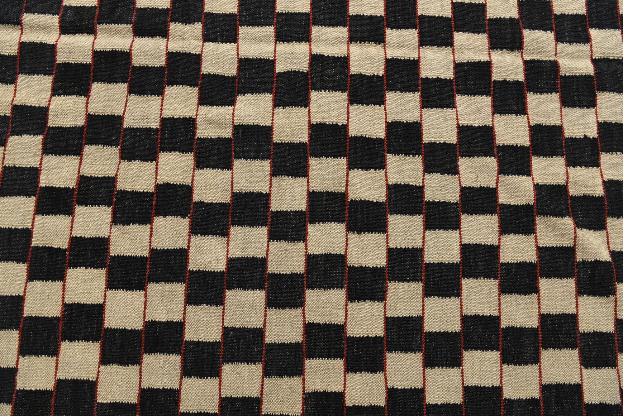 5' 8 x 7' 7 Hand Woven Kilim Modern Wool Rug