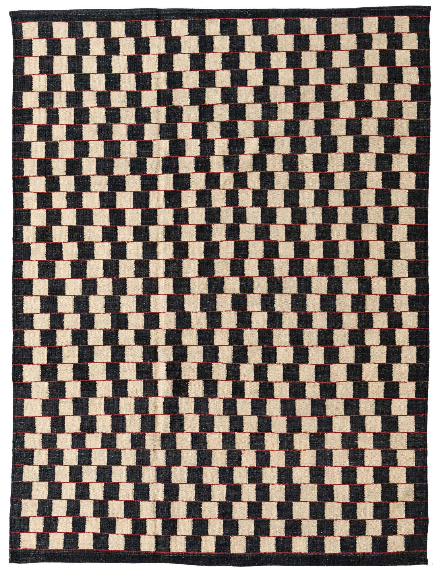 5' 8 x 7' 7 Hand Woven Kilim Modern Wool Rug