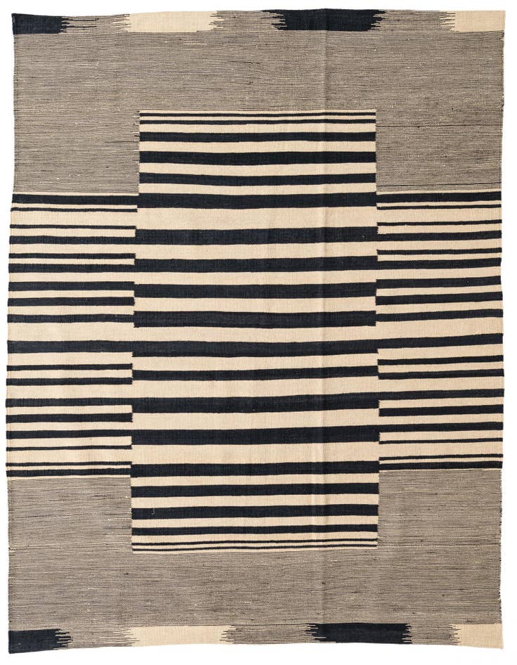 Detail image of 5' 10 x 7' 7 Hand Woven Kilim Modern Wool Rug