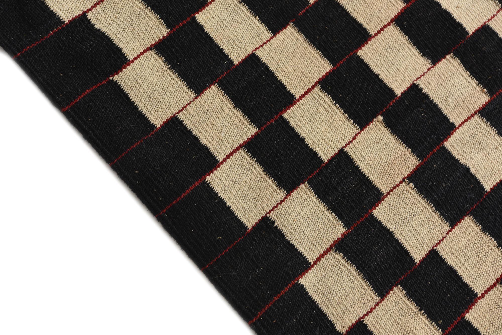 5' 8 x 7' 6 Hand Woven Kilim Modern Wool Rug